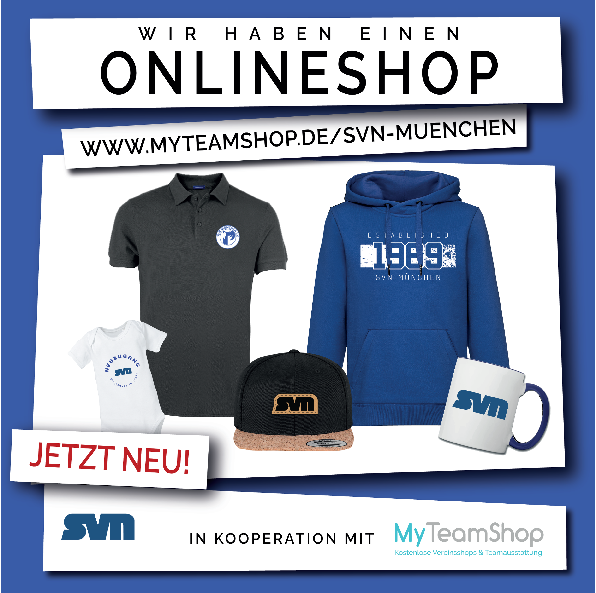 SVN München – Vermarktungsgrafik Fanshop